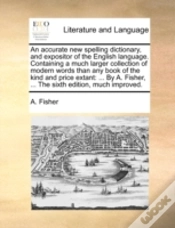 Capa do artigo An Accurate New Spelling Dictionary, And