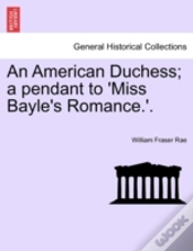 Capa do artigo An American Duchess; A Pendant To 