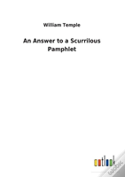 Capa do artigo An Answer To A Scurrilous Pamphlet