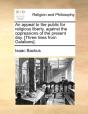 An Appeal To The Public For Religious Li - Preview