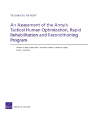 An Assessment Of The Army'S Tactical Human Optimization, Rapid Rehabilitation And Reconditioning Program - Preview