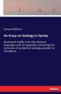 An Essay On Analogy In Syntax - Preview