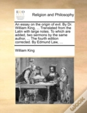 Capa do artigo An Essay On The Origin Of Evil. By Dr. W