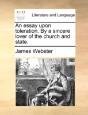 An Essay Upon Toleration. By A Sincere L - Preview