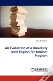 Capa do artigo An Evaluation Of A University Level English For Tourism Program