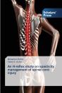An H-Reflex Study On Spasticity Management Of Spinal Cord Injury - Preview