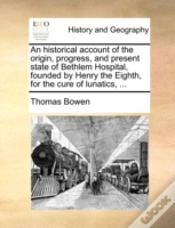 Capa do artigo An Historical Account Of The Origin, Pro