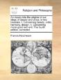 An Inquiry Into The Original Of Our Idea - Preview