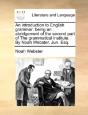 An Introduction To English Grammar - Preview