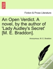 Capa do artigo An Open Verdict. A Novel, By The Author Of 