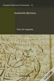 Capa do artigo Analecta Syriaca