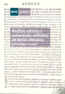Capa do artigo Análisis Métrico Y Comentario Estilístico De Textos Literarios