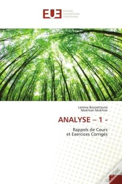 Capa do artigo Analyse - 1 - - Rappels De Cours Et Exercices Corriges