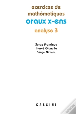 Capa do artigo Analyse 3 Oraux X Ens 2e Edt