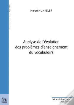 Capa do artigo Analyse De L'Evolution Des Problemes D'Enseignement Du Vocabulaire
