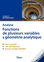 Analyse ; Fonctions De Plusieurs Variables & Géométrie Analytique ; L2 ; Cours Et Exercices Corrigés