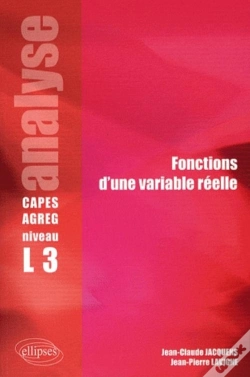 Capa do artigo Analyse - Fonctions D'Une Variable Réelle - Niveau L3 - Capes/Agreg