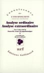 Analyse Ordinaire, Analyse Extraordinaire - Preview