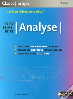 Capa do artigo Analyse Pc Pc-Psi Psi-Pt Pt ; 2ème Année ; Classes Prépas (Édition 2008)