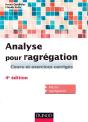 Analyse Pour L'Agrégation ; Cours Et Exercices Corrigés (3e Édition) - Preview
