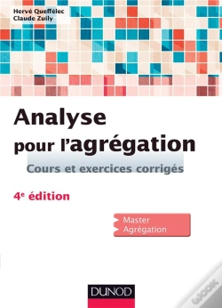 Capa do artigo Analyse Pour L'Agrégation ; Cours Et Exercices Corrigés (3e Édition)