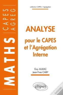 Capa do artigo Analyse Pour Le Capes Et L'Agrégation Interne De Mathématiques