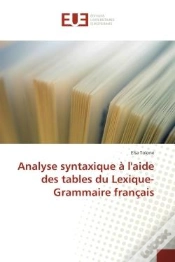 Capa do artigo Analyse Syntaxique A L