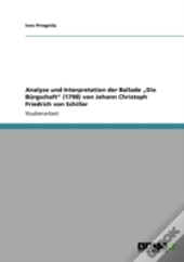 Analyse Und Interpretation Der Ballade Ã¢Â‚¬Å¾Die Burgschaft