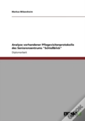 Analyse Vorhandener Pflegevisitenprotokolle Des Seniorenzentrums 