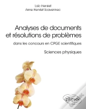 Capa do artigo Analyses De Documents Et Résolutions De Problèmes Dans Les Concours En Cpge Scientifiques. Sciences Physiques