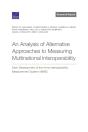 Analysis Of Alternative Approaches To Measuring Multinational Interoperability - Preview