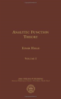 Analytic Function Theory, Volume I - Preview