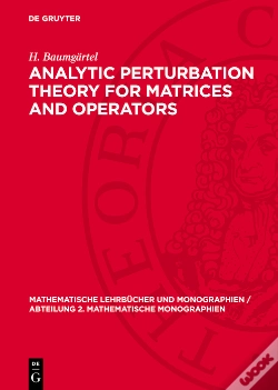Capa do artigo Analytic Perturbation Theory For Matrices And Operators