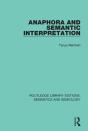 Anaphora And Semantic Interpretation - Preview