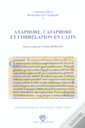 Capa do artigo Anaphore, Cataphore Et Corrélation En Latin