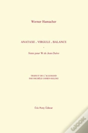 Capa do artigo Anataxe, Virgule, Balance, Notes Pour W De Jean Daive