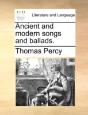 Ancient And Modern Songs And Ballads. - Preview