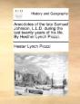 Anecdotes Of The Late Samuel Johnson, L. - Preview