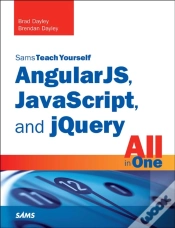 Capa do artigo Angularjs, Javascript, And Jquery All In One, Sams Teach Yourself