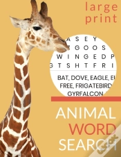 Capa do artigo Animal Word Search. Large Print