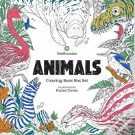 Animals: A Smithsonian Coloring Book Box Set