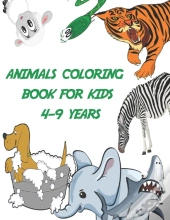 Animals Coloring Book For Kids 4-9 Years