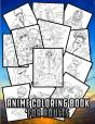 Anime Coloring Book For Adults - Preview