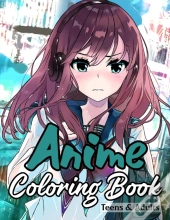 Anime Coloring Book Teens & Adults