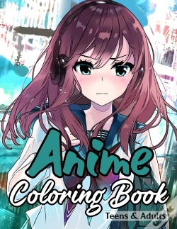 Capa do artigo Anime Coloring Book Teens & Adults