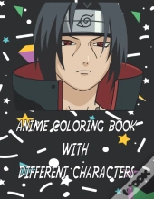 Anime Coloring Book With Different Characters