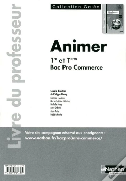 Capa do artigo Animer Bac Pro Commerce (Galee) Professeur 2011