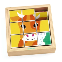 Capa do artigo Animoroll Puzzle 9 Blocos Com Animais Djeco Dj01955
