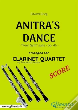 Capa do artigo Anitra'S Dance - Clarinet Quartet Score
