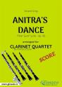 Anitra'S Dance - Clarinet Quartet Score - Preview
